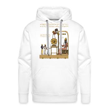 Ancient Anunnaki Mythology - Men's Premium Hoodie - white - Front - Liam (192cm)