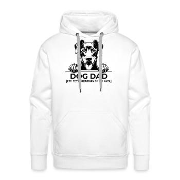 Dog Dad Guardian Tee - Men's Premium Hoodie - white - Front - Liam (192cm)