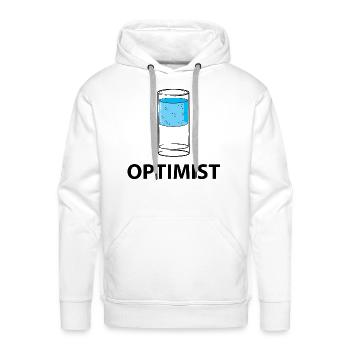 Optimist Beverage - Men's Premium Hoodie - white - Front - Liam (192cm)