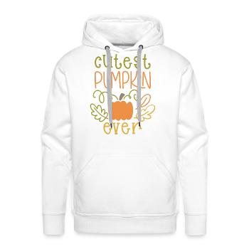 Cutest Pumpkin Ever - Men's Premium Hoodie - white - Front - Liam (192cm)