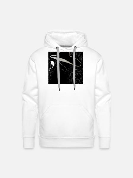 Slim Noir - Men's Premium Hoodie - white