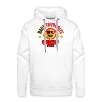 DAOS Favorite Your New T-Shirt"  - Men's Premium Hoodie - white - Front - Liam (192cm)
