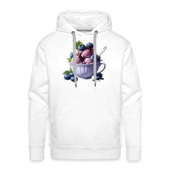 ice cream - Men's Premium Hoodie - white - Front - Liam (192cm)