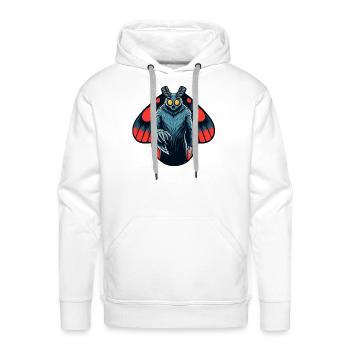 Mothman - Cryptid West Virginia Cryptozoology - Men's Premium Hoodie - white - Front - Liam (192cm)