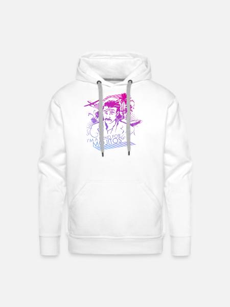 I'm a Fiend for Mojitos - Men's Premium Hoodie - white