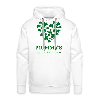 Mommys lucky charm gift - Men's Premium Hoodie - white - Front - Liam (192cm)