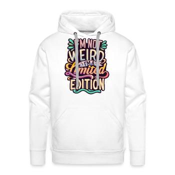 I'm not weird - Men's Premium Hoodie - white - Front - Liam (192cm)