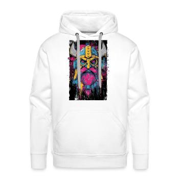 Viking Graffiti Warhelm - Men's Premium Hoodie - white - Front - Liam (192cm)