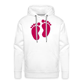 baby - Men's Premium Hoodie - white - Front - Liam (192cm)
