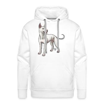 Dog Pakistani Gull Terrier Speckled - Men's Premium Hoodie - white - Front - Liam (192cm)