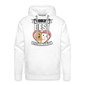 Awesome Veterinary Medicine For World s Best - Men's Premium Hoodie - white - Front - Liam (192cm)
