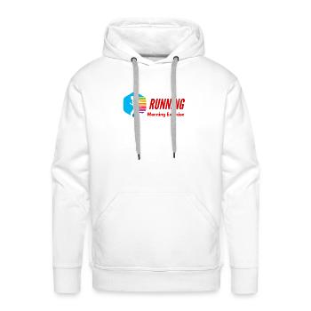 Exercise - Men's Premium Hoodie - white - Front - Liam (192cm)