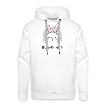 bunny hop - Men's Premium Hoodie - white - Front - Liam (192cm)