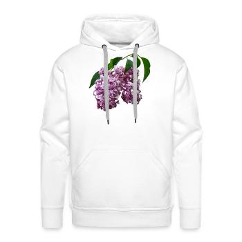 Pink Lilac Duo - Men's Premium Hoodie - white - Front - Liam (192cm)