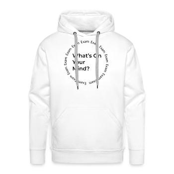 Whats On Your Mind Exam - Men's Premium Hoodie - white - Front - Liam (192cm)