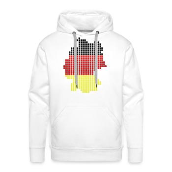 germany - Men's Premium Hoodie - white - Front - Liam (192cm)