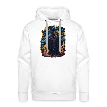 Prisoner Of Fire - Men's Premium Hoodie - white - Front - Liam (192cm)
