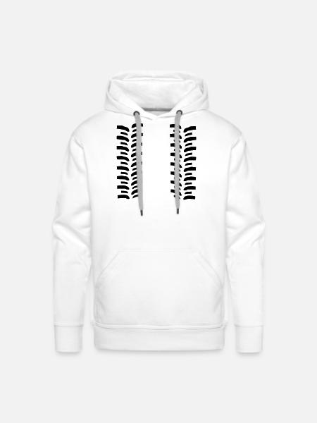 mud tires - Men's Premium Hoodie - white