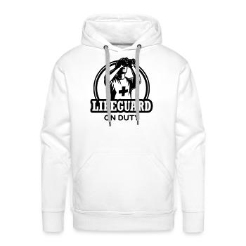 Lifeguard on duty - Men's Premium Hoodie - white - Front - Liam (192cm)