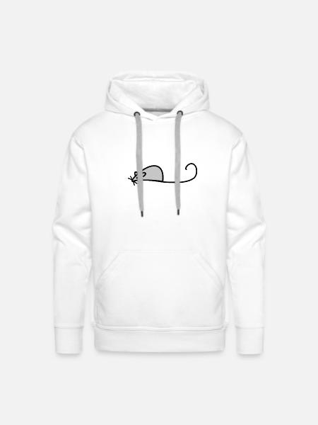 mouse - Men's Premium Hoodie - white