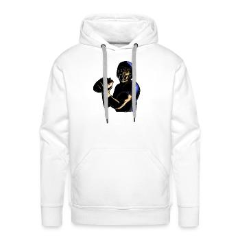 quarterback-throw-ball-WC - Men's Premium Hoodie - white - Front - Liam (192cm)