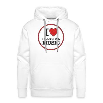 CLASSICAL MUSIC - Men's Premium Hoodie - white - Front - Liam (192cm)