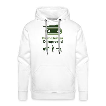 Kamchatka Conquered - Men's Premium Hoodie - white - Front - Liam (192cm)