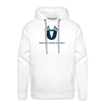 Youre In The Presence Of A Smoker - Men's Premium Hoodie - white - Front - Liam (192cm)