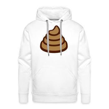 Big poop pile disgusting - Men's Premium Hoodie - white - Front - Liam (192cm)
