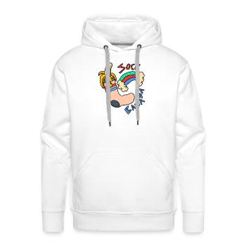 Sock Banana - Men's Premium Hoodie - white - Front - Liam (192cm)