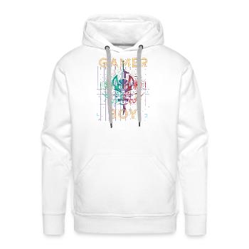 Gamer Boy - Men's Premium Hoodie - white - Front - Liam (192cm)