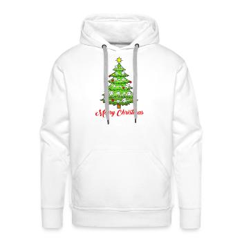 Merry Christmas Dental Tree For Christmas Season - Men's Premium Hoodie - white - Front - Liam (192cm)