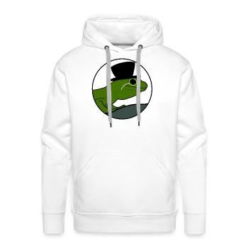 Dashing Gecko - Men's Premium Hoodie - white - Front - Liam (192cm)