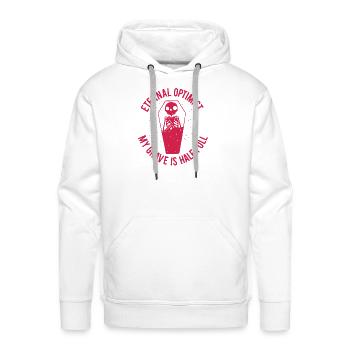 Eternal Optimist - Men's Premium Hoodie - white - Front - Liam (192cm)