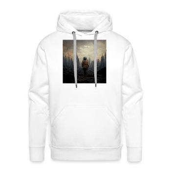 Apocalypse end of the wolrd painting - Men's Premium Hoodie - white - Front - Liam (192cm)