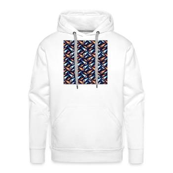 Illustration meteor rain pattern wallpaper - Men's Premium Hoodie - white - Front - Liam (192cm)