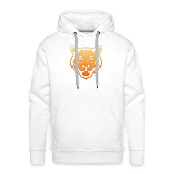 40 tiger - Men's Premium Hoodie - white - Front - Liam (192cm)