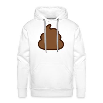 shit pile disgusting icon - Men's Premium Hoodie - white - Front - Liam (192cm)