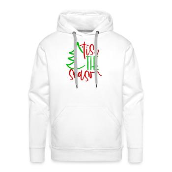 tis the season christmas tree - Men's Premium Hoodie - white - Front - Liam (192cm)