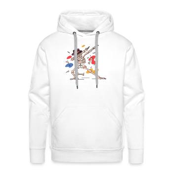 Skeletal Dude Dubbing - Men's Premium Hoodie - white - Front - Liam (192cm)