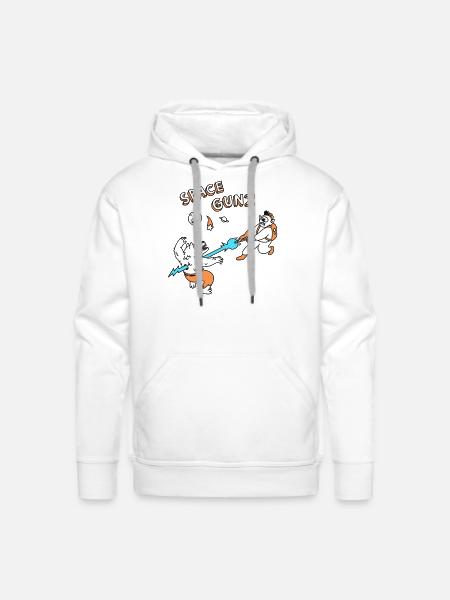 SPACE GUNZ - Men's Premium Hoodie - white