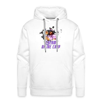 Cream of the Crop MACHO MAN SAVAGE CREAM - Men's Premium Hoodie - white - Front - Liam (192cm)