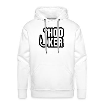 Hooker Fishing - Men's Premium Hoodie - white - Front - Liam (192cm)