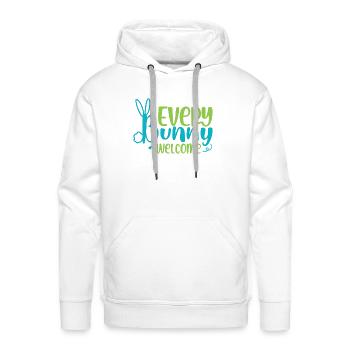 Every Bunny Welcome - Men's Premium Hoodie - white - Front - Liam (192cm)