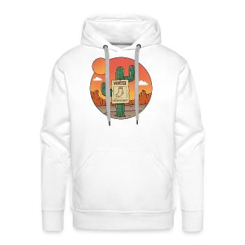 Nature Wanted Sock - Men's Premium Hoodie - white - Front - Liam (192cm)