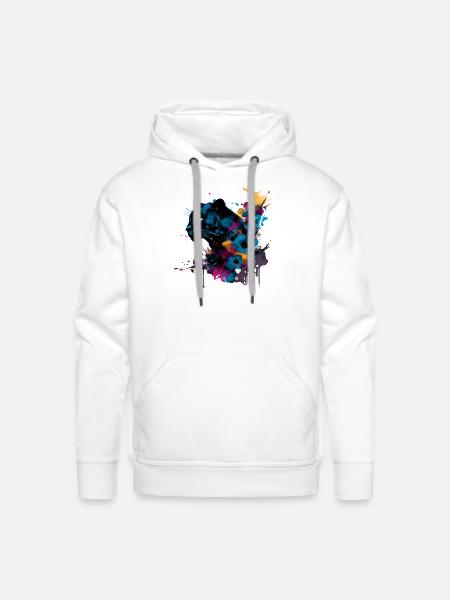 Super Panther - Men's Premium Hoodie - white