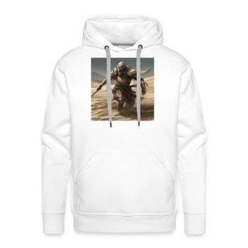 Sand knight - Men's Premium Hoodie - white - Front - Liam (192cm)