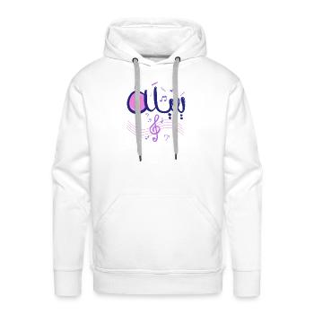 Yabilah music - Men's Premium Hoodie - white - Front - Liam (192cm)