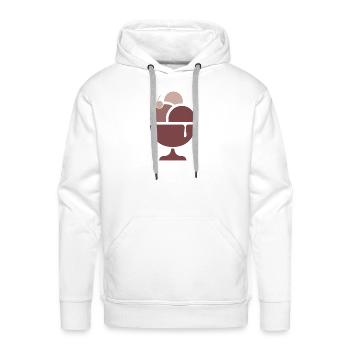 ice cream - Men's Premium Hoodie - white - Front - Liam (192cm)