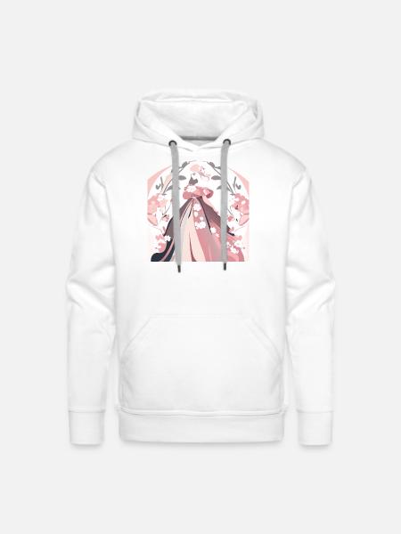 beautiful dress - Men's Premium Hoodie - white